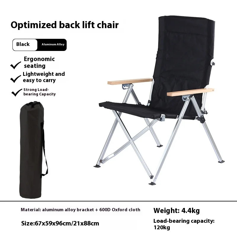🏕️ Adjustable Reclining Fishing & Camping Chair – Foldable Outdoor Comfort