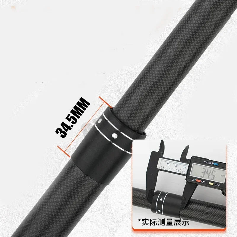 🎯 Carbon Telescopic Fishing Rod – Superhard, Long-Distance Power Casting