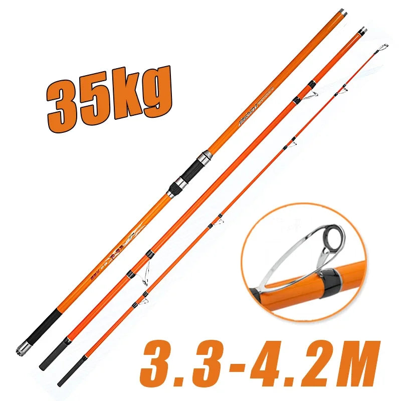 🐟 SK Carbon Fiber Surf Spinning Rod – Long-Distance Carp & Lure Casting