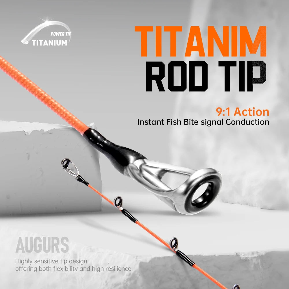 🦑 SOLOKING AUGURS Jigging Rod – Titanium Tip, Ultra-Light Squid & Octopus Fishing