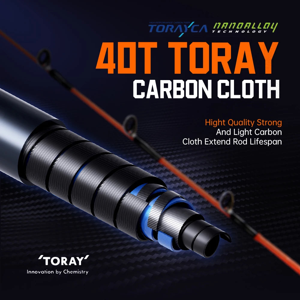 🦑 SOLOKING AUGURS Jigging Rod – Titanium Tip, Ultra-Light Squid & Octopus Fishing