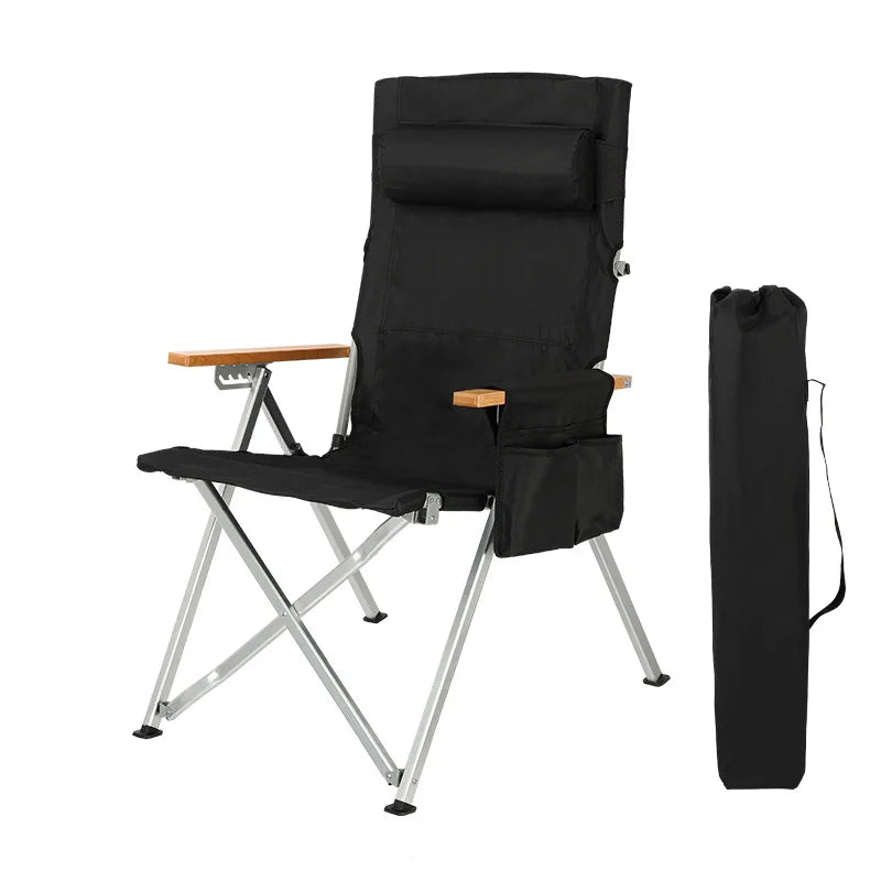 🏕️ Adjustable Reclining Fishing & Camping Chair – Foldable Outdoor Comfort