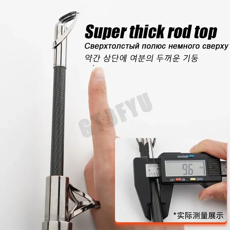 🎯 Carbon Telescopic Fishing Rod – Superhard, Long-Distance Power Casting