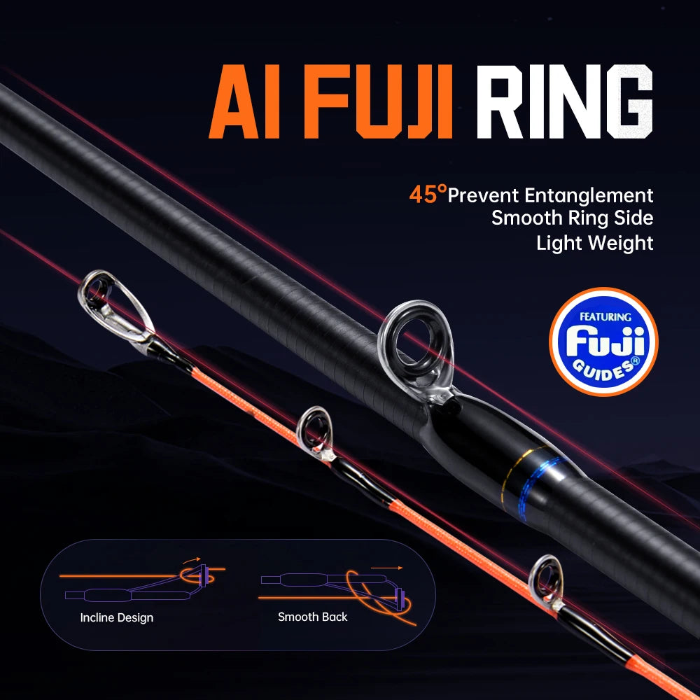 🦑 SOLOKING AUGURS Jigging Rod – Titanium Tip, Ultra-Light Squid & Octopus Fishing