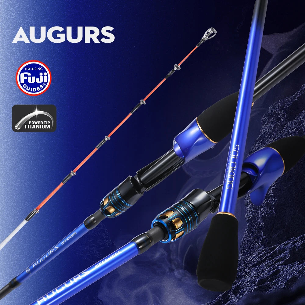 🦑 SOLOKING AUGURS Jigging Rod – Titanium Tip, Ultra-Light Squid & Octopus Fishing