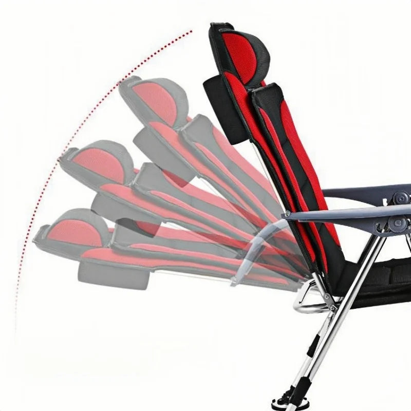 🏕️ Outdoor Collapsible Fishing Chair – Retractable, Foldable & Portable with Accessories