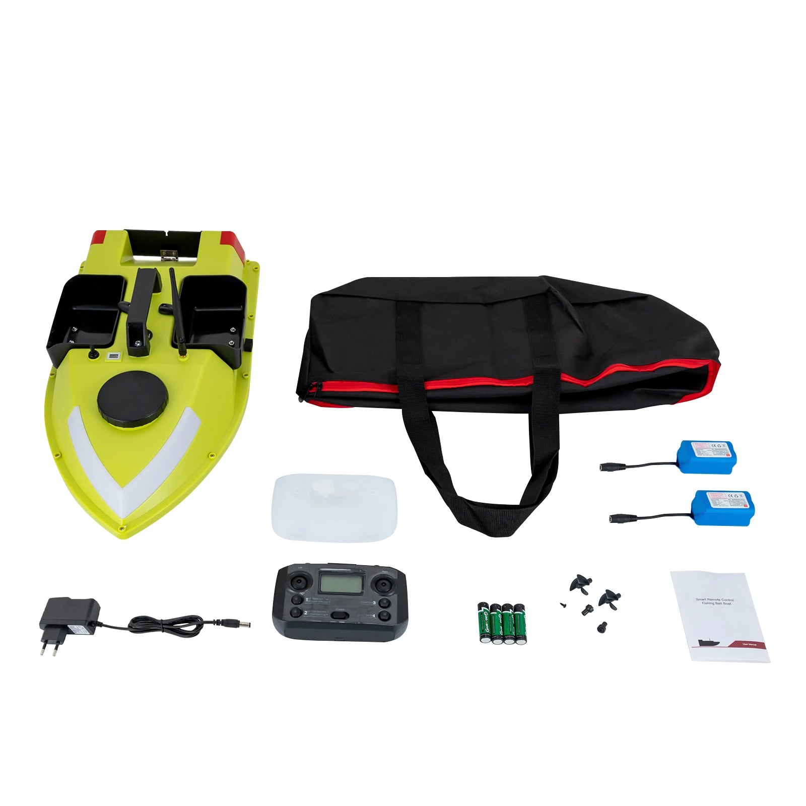 🚤 GPS Fishing Bait Boat – 600m Range, 2kg Load & 7-Color LED Lights