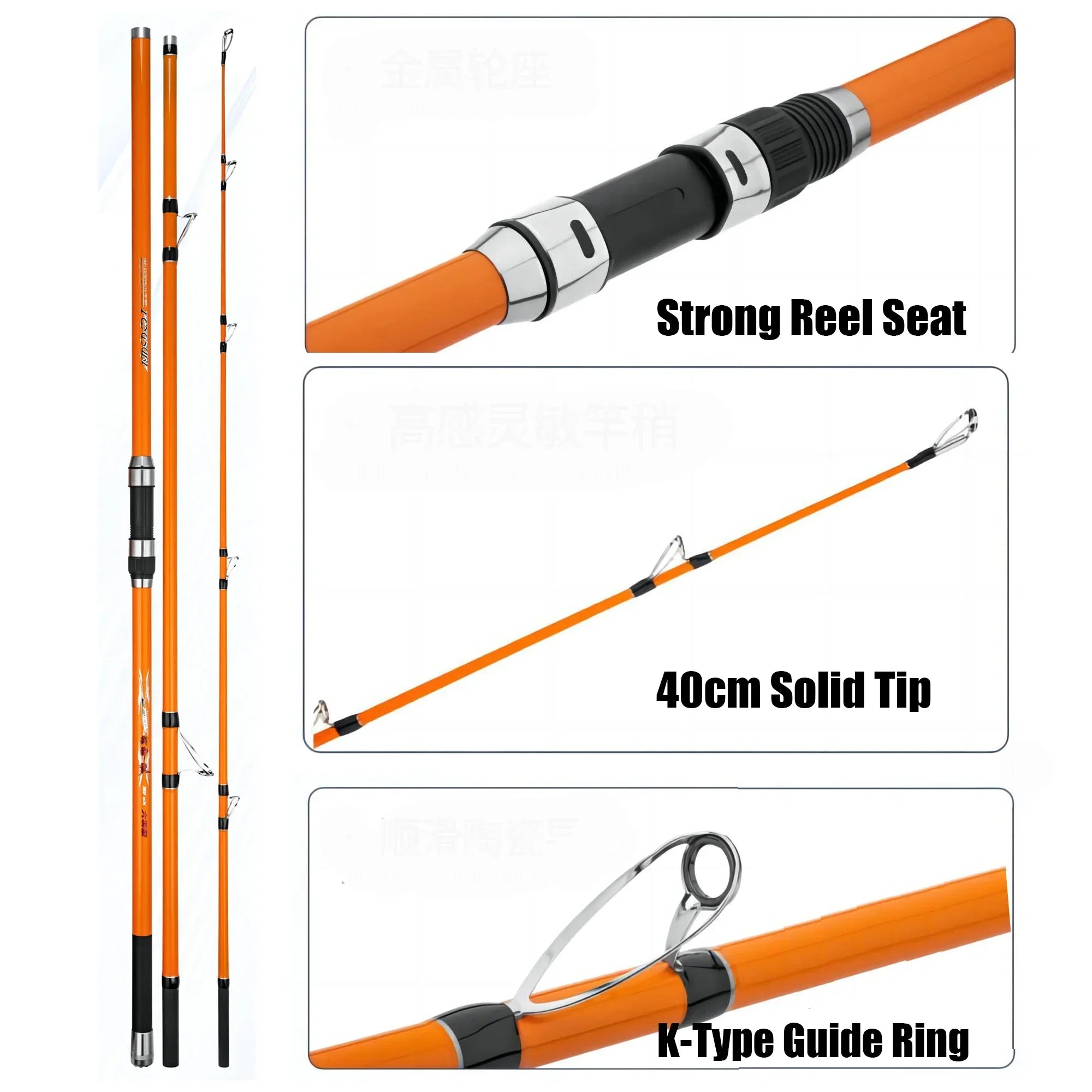 🐟 SK Carbon Fiber Surf Spinning Rod – Long-Distance Carp & Lure Casting